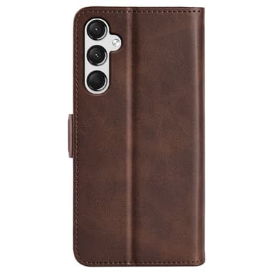 SKALO Samsung A25 5G Premium Plånboksfodral - Brun
