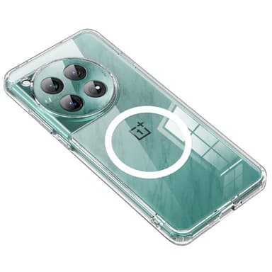 SKALO OnePlus 12 5G TPU Hybrid Magnetring Skal - Transparent