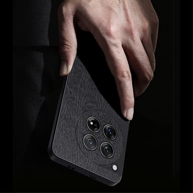SKALO OnePlus 12 5G PU-Läder Hybrid Skal - Blå