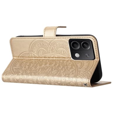 SKALO Xiaomi Redmi Note 13 5G Mandala Plånboksfodral - Guld