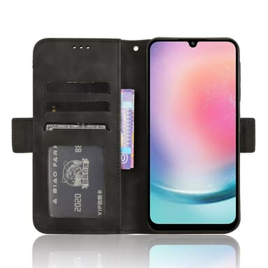SKALO Samsung A25 5G 6-FACK Plånboksfodral - Svart