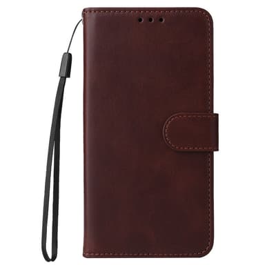 SKALO Xiaomi 14 5G PU-Läder Plånboksfodral - Brun