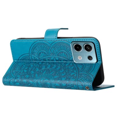 SKALO Xiaomi Redmi Note 13 Pro 5G Mandala Plånboksfodral - Blå