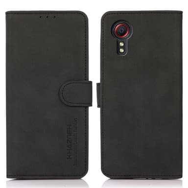 SKALO Samsung Xcover 7 KHAZNEH Plånboksfodral i PU-Läder - Svart