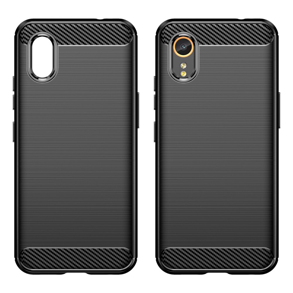 SKALO Samsung Xcover 7 Armor Carbon Stöttåligt TPU-skal - Svart