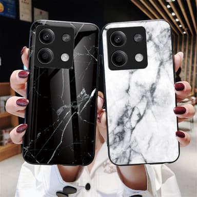 SKALO Xiaomi Redmi Note 13 5G Marmor Härdat Glas TPU-skal - Motiv 4