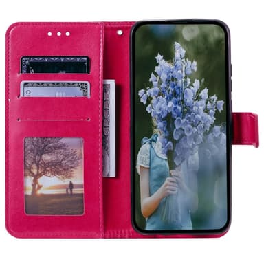 SKALO Samsung A25 5G Mandala Plånboksfodral - Cerise