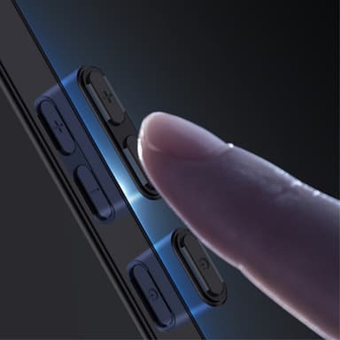 SKALO OnePlus 12 5G PU-Läder Hybrid Skal - Blå