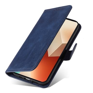 SKALO Xiaomi Redmi Note 13 5G PU-Läder Plånboksfodral - Blå