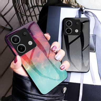 SKALO Xiaomi Redmi Note 13 Pro 5G Sky Härdat Glas TPU-skal - Motiv 2