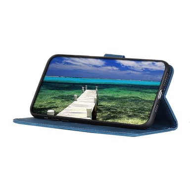 SKALO OnePlus 12 5G KHAZNEH Plånboksfodral i PU-Läder - Blå