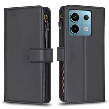 SKALO Xiaomi Redmi Note 13 Pro 5G Big Wallet 11-FACK Plånboksfodral - Svart