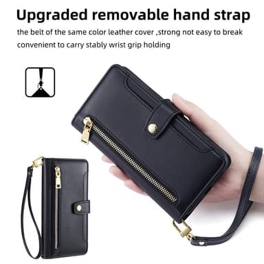 SKALO Xiaomi Redmi Note 13 5G Evelope Clutch 8-Fack - Svart