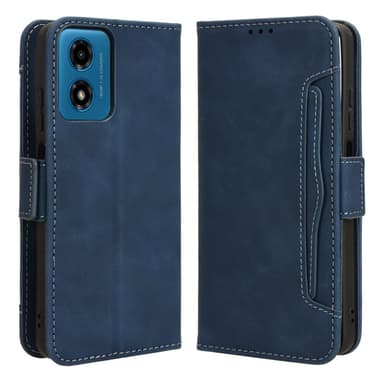 SKALO Motorola Moto G04 6-FACK Plånboksfodral - Blå