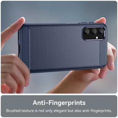 SKALO Samsung A25 5G Armor Carbon Stöttåligt TPU-skal - Blå