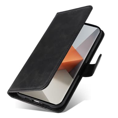 SKALO Xiaomi Redmi Note 13 Pro+ PU-Läder Plånboksfodral - Svart