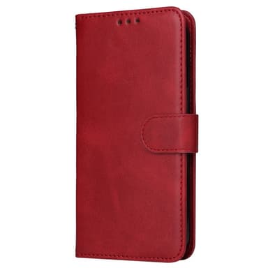 SKALO Xiaomi Redmi Note 13 Pro+ PU-Läder Plånboksfodral - Röd