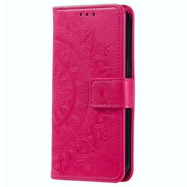 SKALO Samsung A25 5G Mandala Plånboksfodral - Cerise