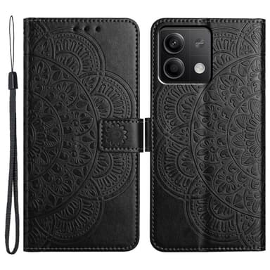SKALO Xiaomi Redmi Note 13 5G Mandala Plånboksfodral - Svart