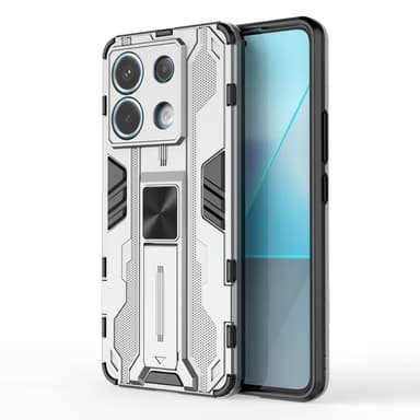SKALO Xiaomi Redmi Note 13 Pro 5G Armor Hybrid BIBERCAS Skal - Silver