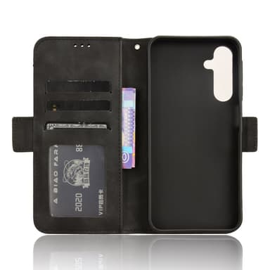SKALO Samsung A25 5G 6-FACK Plånboksfodral - Svart