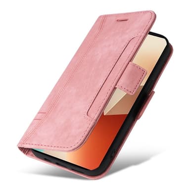 SKALO Xiaomi Redmi Note 13 5G BETOPNICE 001 Plånboksfodral i PU-Läder - Rosa