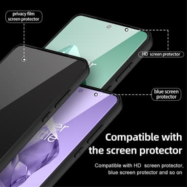 SKALO OnePlus 12 5G TPU Hybrid Magnetring Skal - Transparent