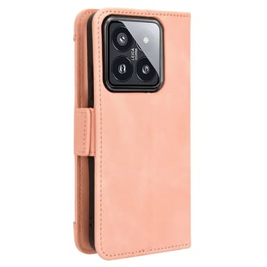 SKALO Xiaomi 14 5G 6-FACK Plånboksfodral - Rosa