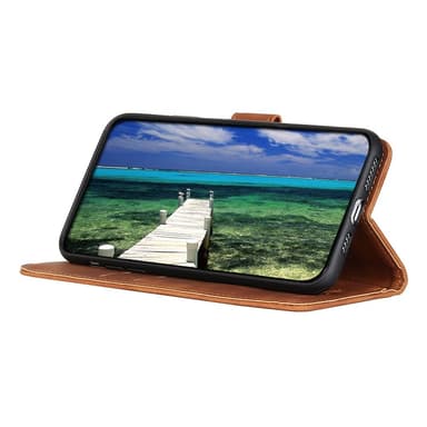 SKALO OnePlus 12 5G KHAZNEH Plånboksfodral i PU-Läder - Brun