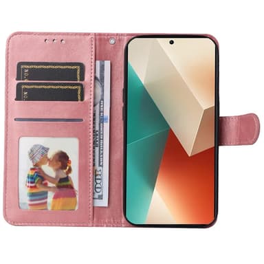 SKALO Xiaomi Redmi Note 13 5G PU-Läder Plånboksfodral - Rosa