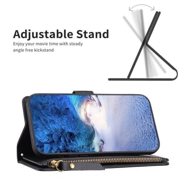 SKALO Xiaomi Redmi Note 13 Pro 5G Big Wallet 11-FACK Plånboksfodral - Svart
