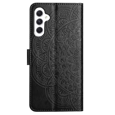 SKALO Samsung A15 5G Mandala Plånboksfodral - Svart