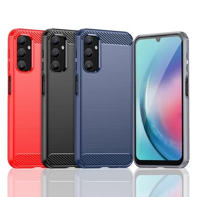 SKALO Samsung A25 5G Armor Carbon Stöttåligt TPU-skal - Blå