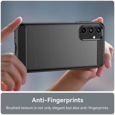 SKALO Samsung A15 5G Armor Carbon Stöttåligt TPU-skal - Svart
