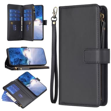 SKALO Xiaomi Redmi Note 13 Pro 5G Big Wallet 11-FACK Plånboksfodral - Svart