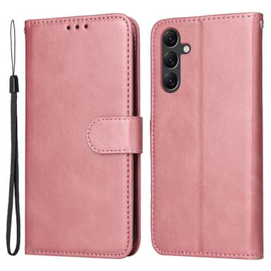 SKALO Samsung A15 5G PU-Läder Plånboksfodral - Rosa