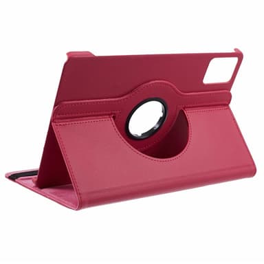 SKALO Lenovo Tab M11 360 Litchi Fodral - Cerise