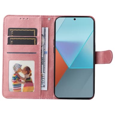 SKALO Xiaomi Redmi Note 13 Pro 5G PU-Läder Plånboksfodral - Rosa