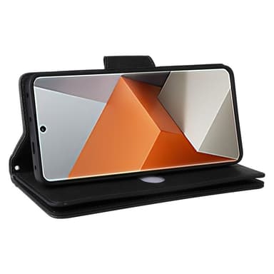 SKALO Xiaomi Redmi Note 13 Pro+ 10-FACK Plånboksfodral - Svart