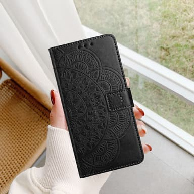 SKALO Xiaomi Redmi Note 13 5G Mandala Plånboksfodral - Svart