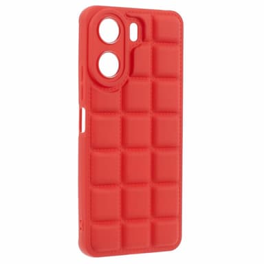 SKALO Xiaomi Redmi 13C 4G Puffer Bumper TPU-Skal - Röd
