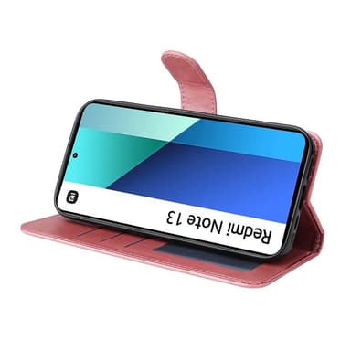 SKALO Xiaomi Redmi Note 13 4G PU-Läder Plånboksfodral - Rosa