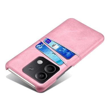 SKALO Xiaomi Redmi Note 13 5G PU Läder Skal med Korthållare/Plånbok - Roséguld