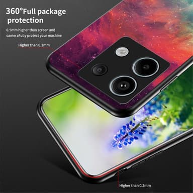 SKALO Xiaomi Redmi Note 13 Pro 5G Sky Härdat Glas TPU-skal - Motiv 2