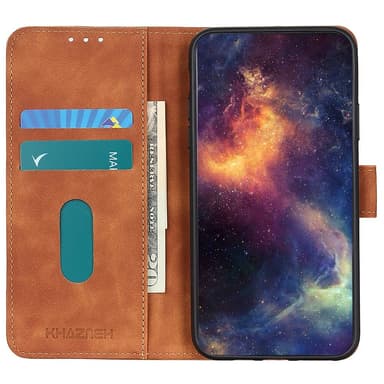 SKALO OnePlus 12 5G KHAZNEH Plånboksfodral i PU-Läder - Brun