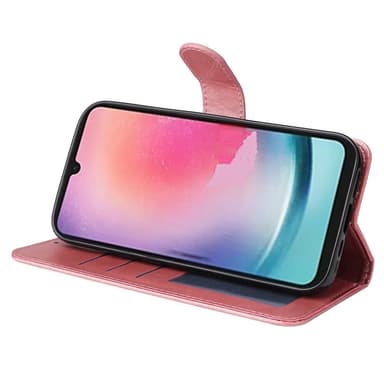 SKALO Samsung A25 5G PU-Läder Plånboksfodral - Rosa