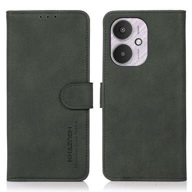 SKALO Xiaomi Redmi 13C 4G KHAZNEH Plånboksfodral i PU-Läder - Röd