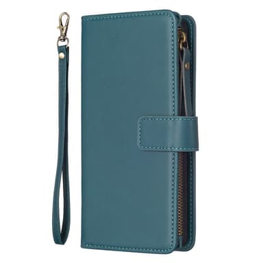 SKALO Xiaomi Redmi Note 13 Pro 5G Big Wallet 11-FACK Plånboksfodral - Grön