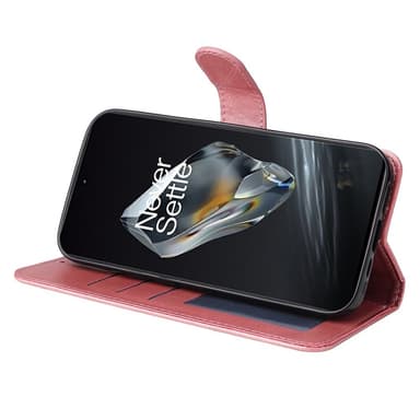 SKALO OnePlus 12 5G PU-Läder Plånboksfodral - Rosa