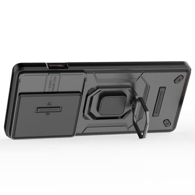 SKALO OnePlus 12R 5G Armor Hybrid Metallring Kameraslider - Svart